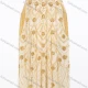 Wholesale Women's Elegant Beaded Floral Embroidered Evening Kaftan Two-Piece Set #CJ2727 Yellow Clothing Wholesale Market Liuhua