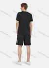 Wholesale Men's Sporty Round Neck Short Sleeve Striped Breathable T-Shirt - Liuhuamall