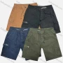 Wholesale Men's Casual Plain Zipper Pockets Drawstring Cargo Shorts D-9953# preview
