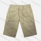 Wholesale Men's Casual Plain Flap Pockets Drawstring Cargo Shorts HK-67# Khaki Clothing Wholesale Market Liuhua