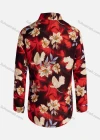 Wholesale Women's Vintage Long Sleeve Floral Pattern Collared Button Down Shirt 23066# - Liuhuamall