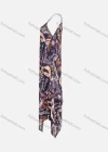 Wholesale Woman's Casual V Neck Pullover Floral Print Irregular Maxi Cami Dress - Liuhuamall