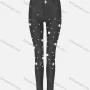 Wholesale Women's Fashion Skinny Pearl High Waist Pockets Buttons Long Plain Legging preview