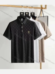 Wholesale Men's Casual Logo Short Sleeve Polo Shirt, LIUHUA CLOTHING WHOLESALE
