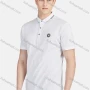 Wholesale Men's Short Sleeve Slim Fit Plain Embroidery Letter Casual Polo Shirt preview