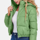Women's Casual Zipper Plain Hooded Crop Leather Jacket 27 Clothing Wholesale Market -LIUHUA