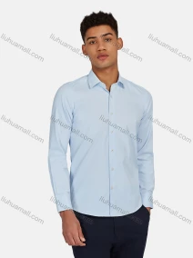 Wholesale Men's Casual Plain Button Down Collared Long Sleeve Shirts 20-5#, LIUHUA CLOTHING WHOLESALE