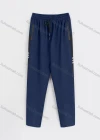Wholesale Men's Sporty Plain Reflective Stripes Drawstring Zipper Pockets Pants - Liuhuamall