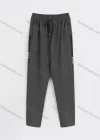 Wholesale Men's Sporty Plain Reflective Stripes Drawstring Zipper Pockets Pants - Liuhuamall