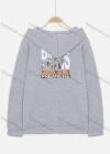 Wholesale Women's Casual Long Sleeve Zipper Letter Print Pockets Hoodie - Liuhuamall