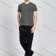 Wholesale Men's Letter Texture Round Neck Short Sleeve Casual Slim Fit T-Shirt LY0011# Green Clothing Wholesale Market Liuhua