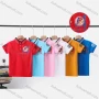Wholesale Boy's Casual Letter Print Short Sleeve Modal Cotton Polo Shirt preview