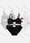 Wholesale Women's Wire Free Comfortable Thin Cup Bra & Pantie Lingerie Set - Liuhuamall