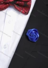 Wholesale Men's Fashion Plain Satin Flower Boutonniere With Pin For Suit - Liuhuamall