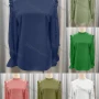 Wholesale Women's Elegant Plain Sheer Lace Long Sleeve Top preview