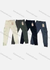 Wholesale Men's Casual Plain Multiple Pockets Zip Decor Cargo Pants 9363# - Liuhuamall