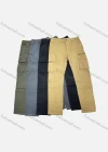 Wholesale Men's Casual Plain Multiple Pockets Zip Decor Cargo Pants 9952# - Liuhuamall