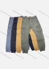 Wholesale Men's Casual Plain Multiple Pockets Cargo Pants 9959# - Liuhuamall