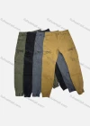 Wholesale Men's Casual Plain Zipper Pockets Cargo Pants 9960# - Liuhuamall