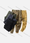 Wholesale Men's Casual Plain Splicing Camouflage Multiple Pockets Cargo Pants W9031# - Liuhuamall