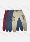 Wholesale Men's Casual Plain Splicing Camouflage Multiple Pockets Cargo Pants W9032# - Liuhuamall