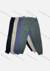 Wholesale Men's Casual Plain Patch Pocket Drawstring Elastic Waist Cargo Pants W9621# - Liuhuamall