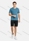 Wholesale Men's Performance Workout Colorblock Slogan Athletic Shorts With Zip Pockets - Liuhuamall