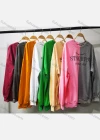 Wholesale Women's Casual Crew Neck Long Sleeve Colorblock Letter Sweatshirt - Liuhuamall