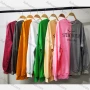 Wholesale Women's Casual Crew Neck Long Sleeve Colorblock Letter Sweatshirt preview