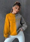 Wholesale Women's Casual Crew Neck Long Sleeve Colorblock Letter Sweatshirt - Liuhuamall