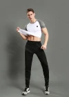 Wholesale Men's Athletic Workout Elastic Waist Zipper Pockets Ankle Length Gym Running Joggers 1005# - Liuhuamall