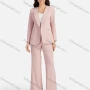 Wholesale Women's Formal Lapel Plain Flap Pockets Single Breasted Blazer & Suit Pants 2-Piece Suit Sets 4046-6# preview
