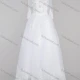 Wholesale Women's Glamorous Bateau Neck Rhinestone Embroidery Corset Bodice Classic Tulle Wedding Dress White Clothing Wholesale Market Liuhua