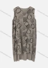 Wholesale Woman's Casual Round Neck Sleeveless Abstract Print Tank Dress - Liuhuamall