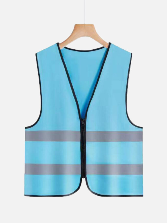 High Visibility Reflective Strips Zipper Front Safety Vest, Clothing Wholesale Market -LIUHUA, SPECIALTY, Other-Clothing