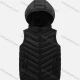 Wholesale Kids Casual Hooded Zipper Pockets Thermal Puffer Jacket Vest Black Clothing Wholesale Market Liuhua