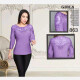 Women's Plus Size Elegant Sheer Embroidery Plain 3/4 Sleeve Blouse FA863# 11# Clothing Wholesale Market -LIUHUA