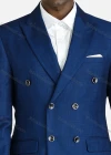 Wholesale Men's Formal Slim Fit Lapel Double Breasted Jacket Trousers 2-Pieces Suit Set - Liuhuamall