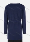 Wholesale Women's Plain Tie Front Dual Pocket Rib-knit Trim High Low Hem Cardigan - Liuhuamall