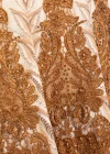 Wholesale Women's Elegant Embroidery Pearl Decor Rhinestone Long Sleeve Ruffle Hem Maxi Dress 98901# - Liuhuamall