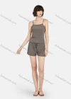 Wholesale Women's Soft Plain Spaghetti Strap Cami Top & Drawstring Shorts 2 Piece Lounge Pajamas Set A10# - Liuhuamall