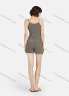 Wholesale Women's Soft Plain Spaghetti Strap Cami Top & Drawstring Shorts 2 Piece Lounge Pajamas Set A10# - Liuhuamall