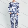 Wholesale Men's Casual Round Neck Tie Dye Long Sleeve T-shirt & Pants 2 Piece Set preview