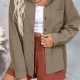Wholesale Women's Casual Plain Button Down Patch Pocket Long Sleeve Overshirt AY02# 1# Clothing Wholesale Market Liuhua