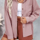 Women's Casual Plain Button Down Patch Pocket Long Sleeve Overshirt AY02# 5# Clothing Wholesale Market -LIUHUA