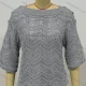 Wholesale Women's Casual Round Neck Knitted Hollow Out Buttons Wave Plain Cover Up 501# Clothing Wholesale Market Liuhua