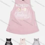 Wholesale Women's Round Neck Slogan Sleeveless Cutout Casual Tank Top preview