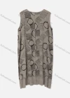 Wholesale Woman's Casual Round Neck Sleeveless Abstract Print Tank Dress - Liuhuamall