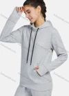Wholesale Women's Active Hooded Drawstring Long Sleeve Kangaroo Pocket Plain Hoodies & Pants 2-Piece Set 2219# - Liuhuamall