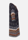 Wholesale Women's Vintage Half Sleeve Tie Neck Midi Dress - Liuhuamall
